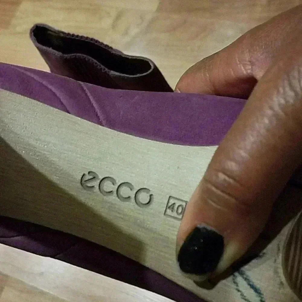 ECCO NAVOI PLATFORM CHELSEA BOOTIES GENUINE LEATHER VIOLET PURPLE 40